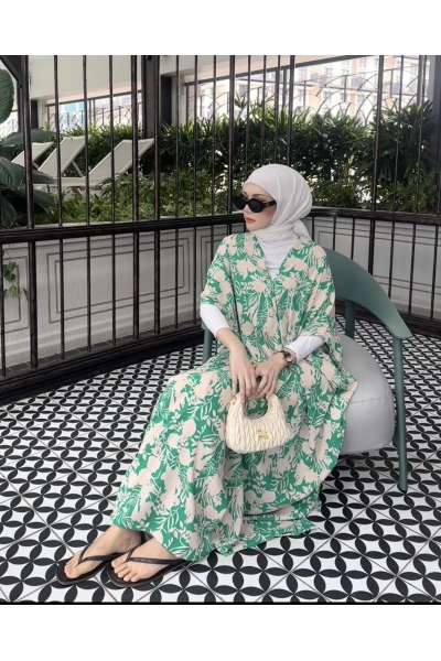 Kaftan Dress in Green Kaftan Dress in Green