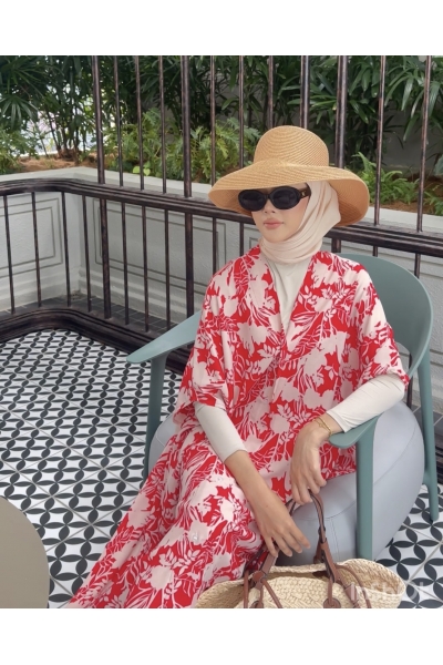 Kaftan Dress in Red Kaftan Dress in Red