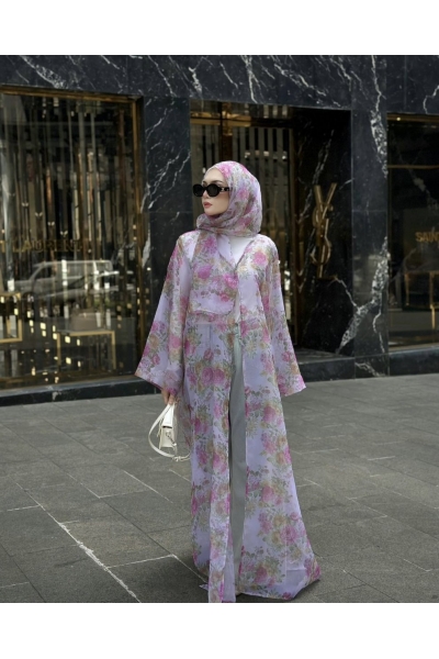 Fleur Abaya in Dusty Pink Fleur Abaya in Dusty Pink