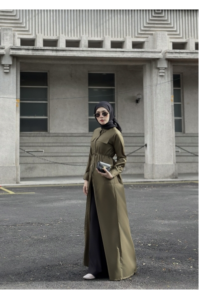 Gabrielle Dress in Olive Gabrielle Dress in Olive